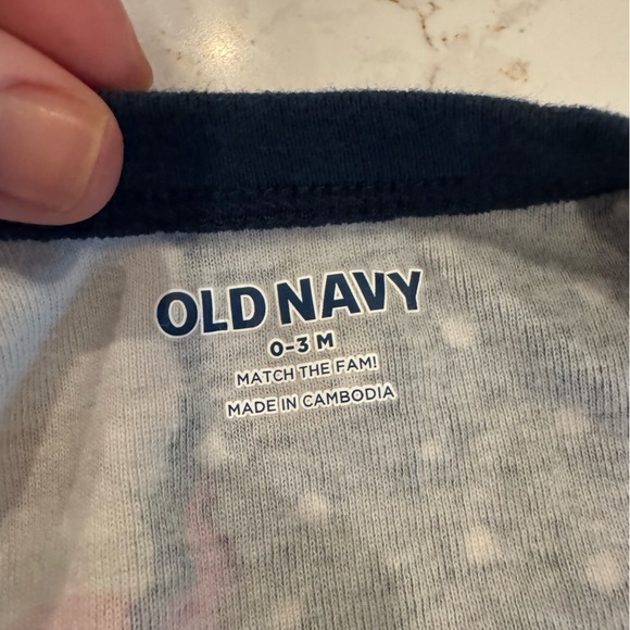 Christmas Old Navy Santa Print Kids One Piece Pajama 0-3 months - Picture 3 of 6